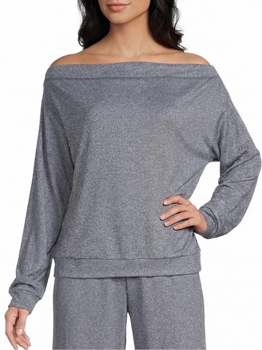 Gianni Bini GB Hacci Off-The-Shoulder Pullover Top